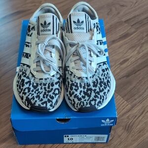 Adidas Kids Swift Run X Black and White Shoes